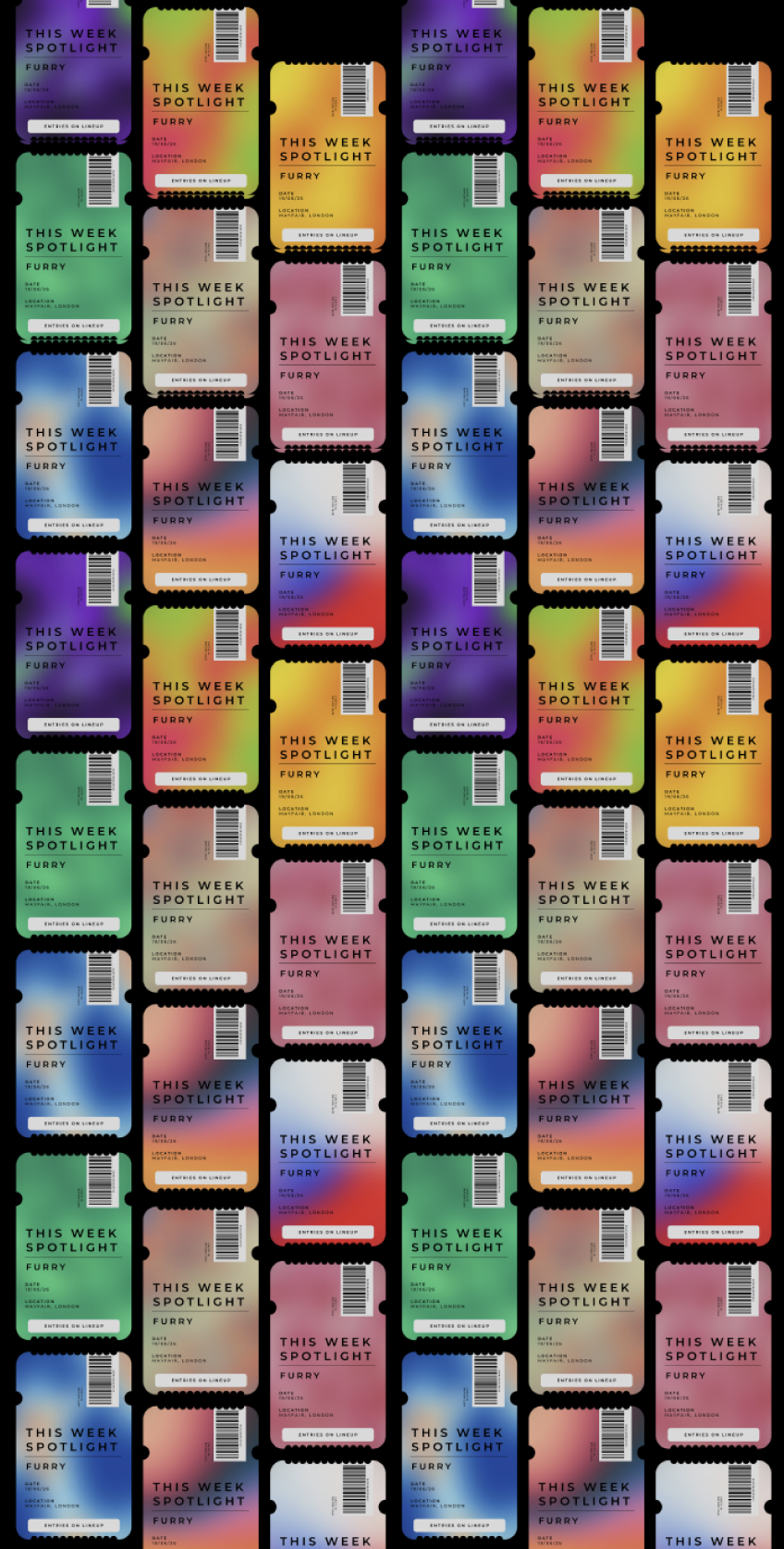 Set entries for your event